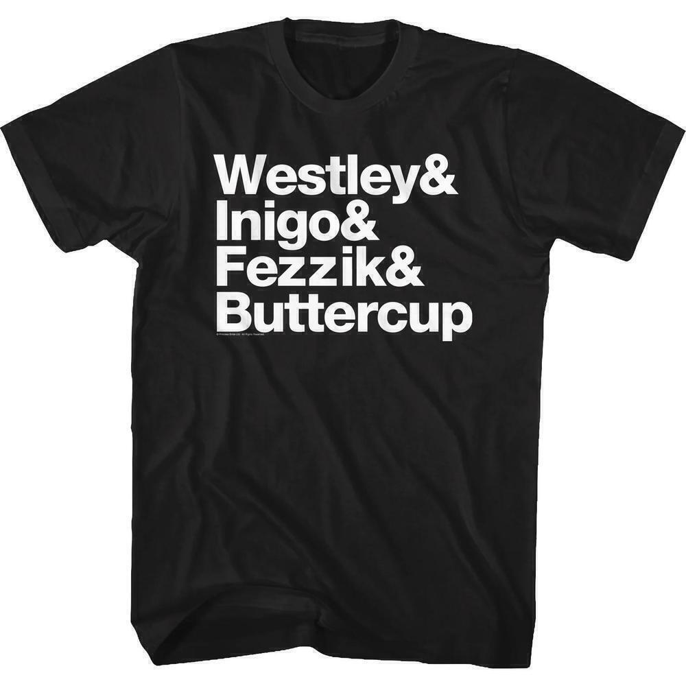 Princess Bride Names Quote Cult Classic Movie Retro Fan T-Shirt